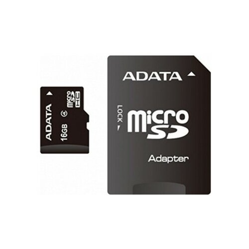Adata MicroSDHC 16GB class 4 + adapter AUSDH16GCL4-RA1 memorijska kartica Slike