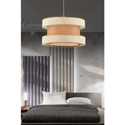 Opviq halo - cream, brown creambrown chandelier Cene