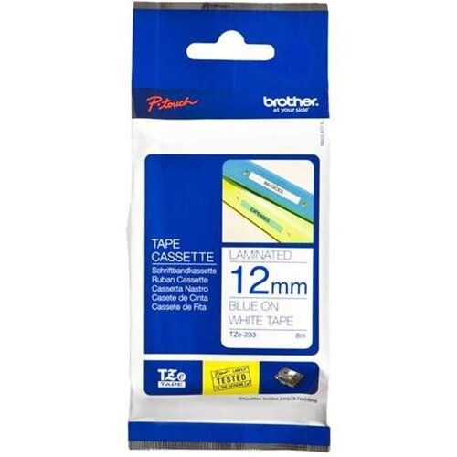  Trak p-touch tze-233 bel/moder 12mm BROTHER Slike