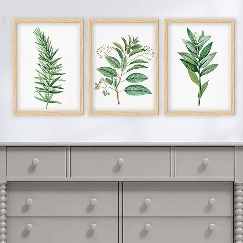 Wallity Set uramljenih slika 3NTC_501923, 3 dijela Cene