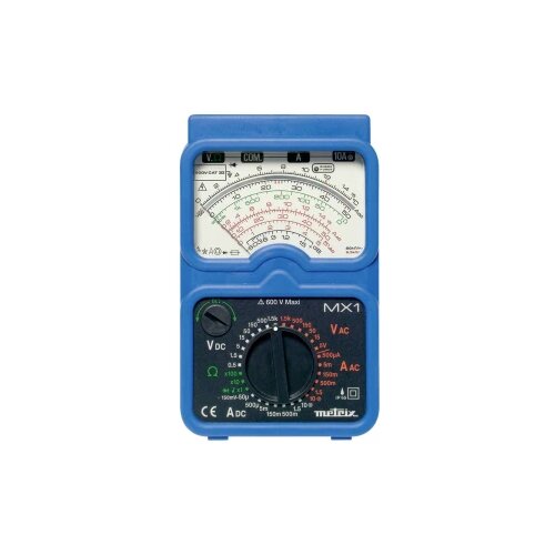 Metrix MX 1 ručni multimetar analogni otporan na prskanje (IP54), otporan na mlazove (IP65) CAT III 600 V Slike