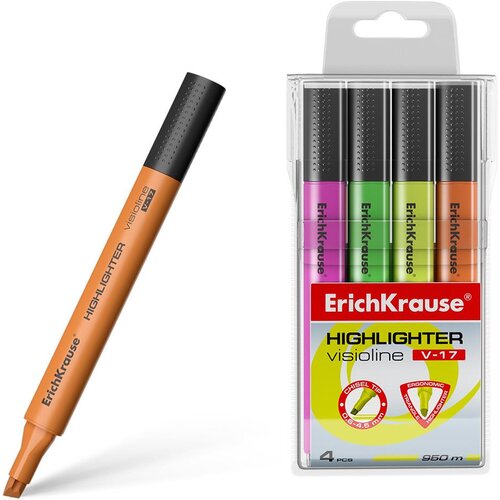 Erich Krause Označevalnik teksta Visioline V-17 rumena, zelena, roza, oranžna, (20862050) Slike