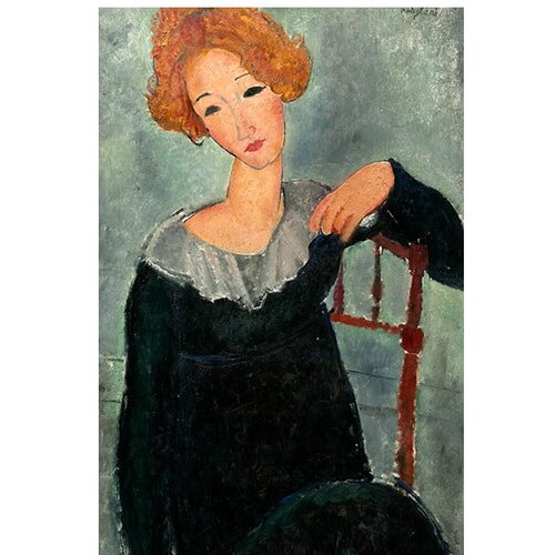 Fedkolor reprodukcija slike Amadeo Modigliani - Woman with Red Hair, 60 x 40 cm Slike