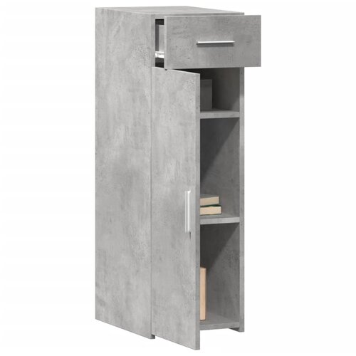  Komoda siva boja betona 30x42,5x93 cm od konstruiranog drva Slike