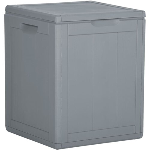 VidaXL Vrtna &amp;scaron;katla 90 L siva PP Slike