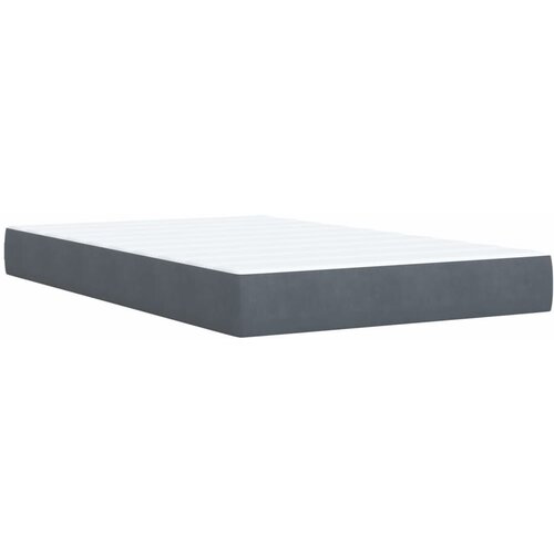 Box spring krevet s madracem tamnosivi 120 x 200 cm bar&amp;scaron;unasti Slike