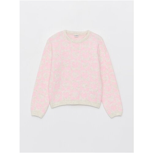 LC Waikiki Crew Neck Patterned Long Sleeve Girl&amp;#039;s Knitwear Sweater Slike