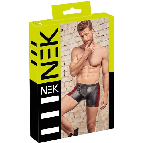 NEK bokserice s crvenim rubovima (crne) - L Cijene