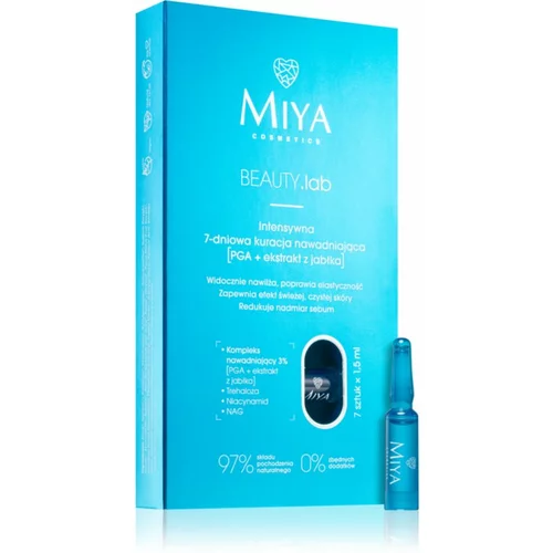 MIYA Cosmetics BEAUTY.lab intenzivni tretma z vlažilnim učinkom 7x1,5 ml