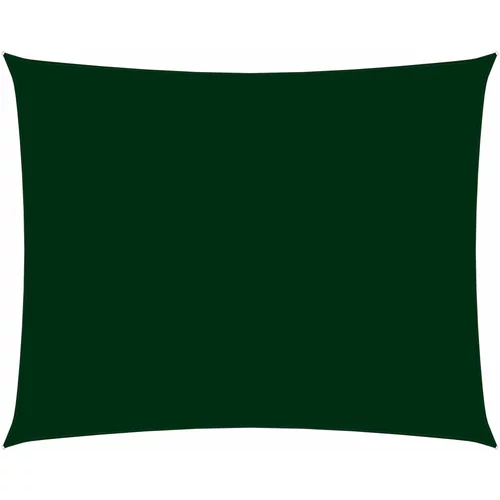 vidaXL Senčno jadro oksford blago pravokotno 3,5x5 m temno zeleno
