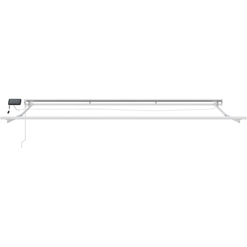  Ručni okvir tende s LED-ima Svijetlo siva i bijela. 4 &amp;times; 3 m Slike