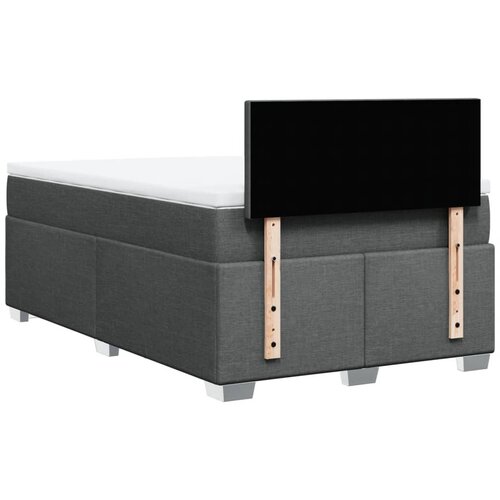  box spring s madracem tamnosivi 120 x 190 cm tkanina Slike