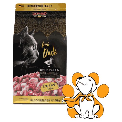 Leonardo Fresh Duck Low Crab 1.5kg, Granule Sa 85% Svežeg Mesa Pačetine i Živine Cene