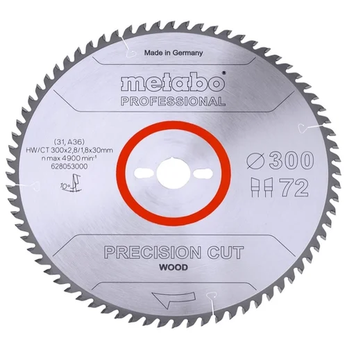 Metabo list krožne žage Precision Cut Wood - Professional, 300x30 628053000