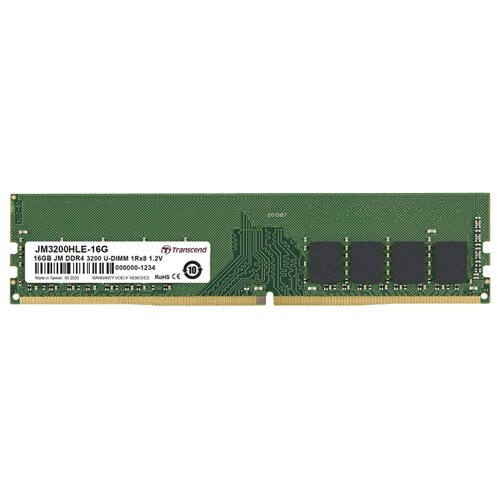 Transcend 16GB DDR4 3200 MT/s UDIMM 288pin 1R x8 unbuffered Cijene