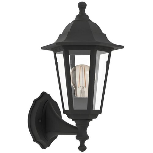 Eglo SPOLJNA ZIDNA LAMPA FENJER 1XE27 OLGIATA 74169 UP CRNA ECO Slike