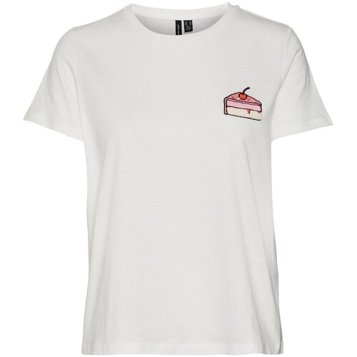 Vero Moda Majica &amp;#039;MIA FRANCIS&amp;#039; roza / svijetlocrvena / crna / bijela Slike