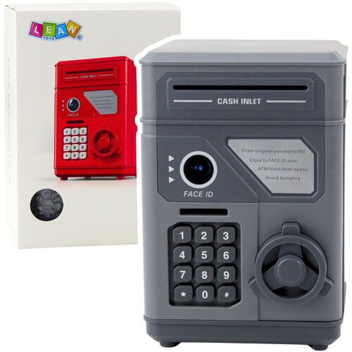 Electronic Safe ATM Piggy Bank with PIN for Children Gray Slike