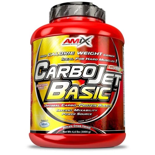 Amix CarboJet Basic 3kg Čokolada – Gainer za Brz Rast Mase Cene