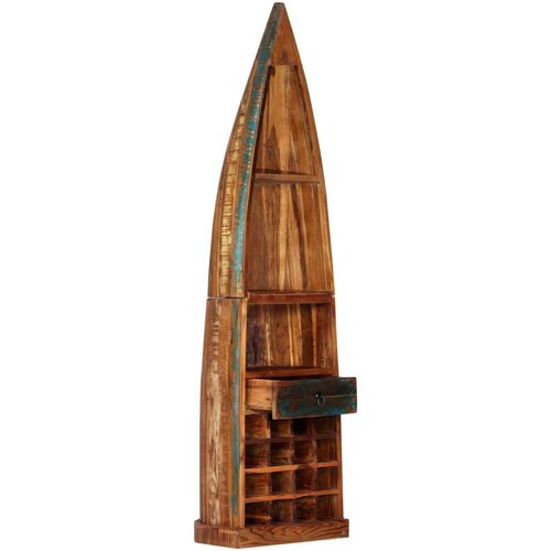  Stojalo za vino 50x40x180 cm trden predelan les Slike