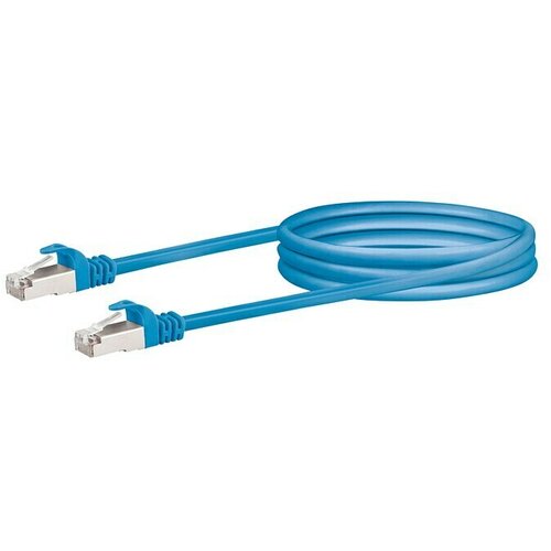 SCHWAIGER Mrežni kabel (CAT6, Duljina: 2,5 m, Plave boje, RJ45 utikač, Do 1 GBit/s) Cijene