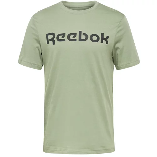 Reebok Sport Tehnička sportska majica pastelno zelena / crna