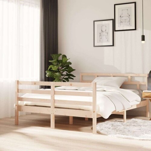  Okvir za krevet od masivne borovine 140 x 190 cm Cijene