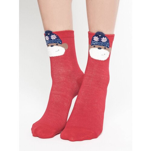 Yups Socks with application monkey in a hat with red stars Cene