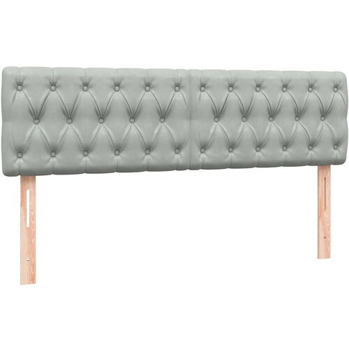 VidaXL Krevet s oprugama i madracem svjetlosivi 160x210 cm bar&amp;scaron;unasti Slike