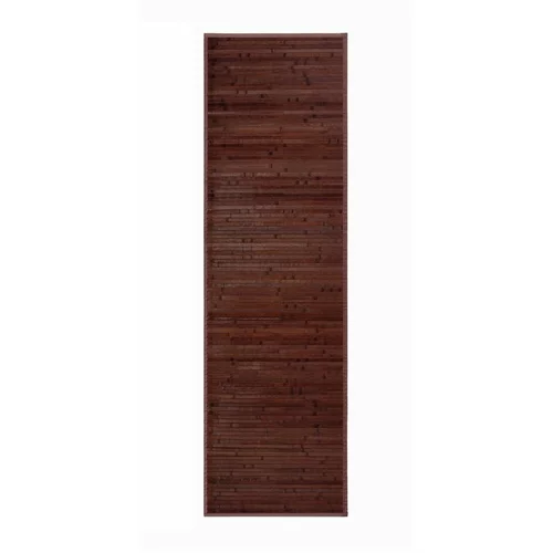 Casa Selección Tamno smeđi tepih od bambusa 60x200 cm –