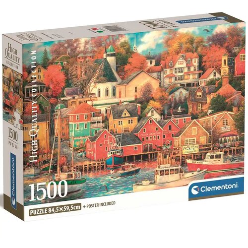 Clementoni Pristani&scaron;ko mesto 1500-delna sestavljanka HQC 84,5x59,5cm - Cene