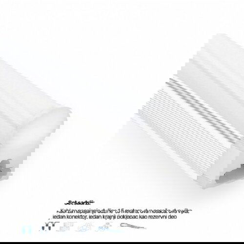 Bb Link led svetiljka kl T5 0,6m 12W 6500K silver Cene