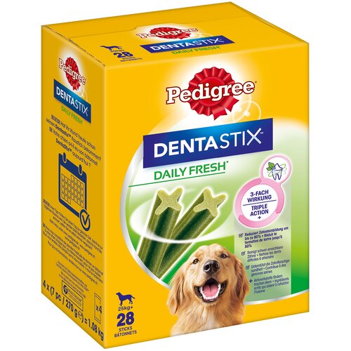 Pedigree Dentastix Fresh dnevna svežina - Za velike pse (&amp;gt;25 kg), 56 kosov Slike