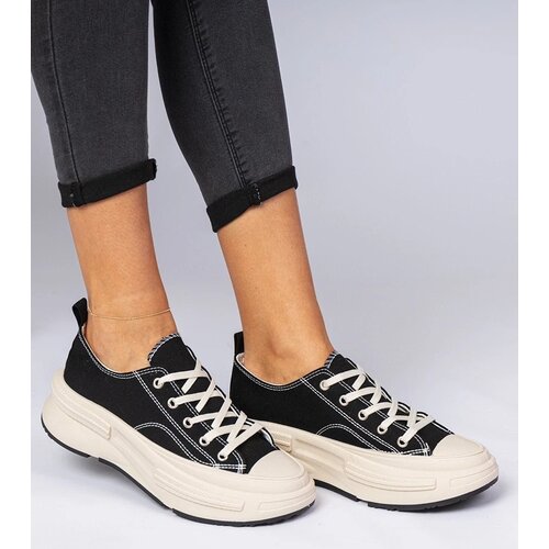 D/CEO marka niezdefiniowana Black women's fabric sneakers Katerin Cijene