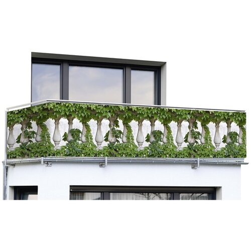 Maximex Zeleni plastičan balkonski zastor 500x85 cm &amp;ndash; Slike