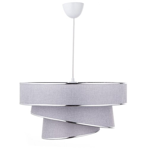 Opviq lights Siva/u srebrnoj boji viseća svjetiljka s tekstilnim sjenilom &amp;oslash; 40 cm Couper &amp;ndash; Slike