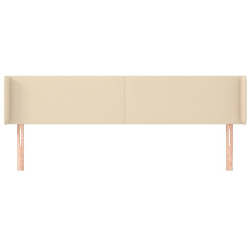  Uzglavlje s u&amp;scaron;ima krem 163x16x78/88 cm od tkanine Slike