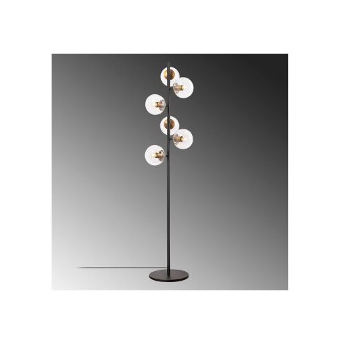 Opviq podna lampa Fazli-10515, 35 x 22 x 163 cm, 6 x E14, crna Slike