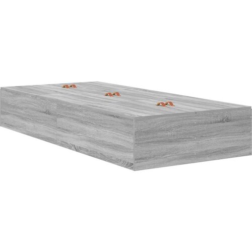  Krevet s prostorom za pohranu Siva Sonoma 90x200 cm Slike