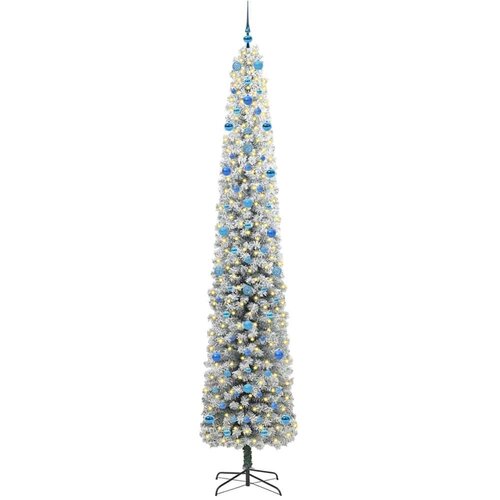 VidaXL Umjetno božićno drvce Zelena 270 cm PVC i čelik i plastika Slike