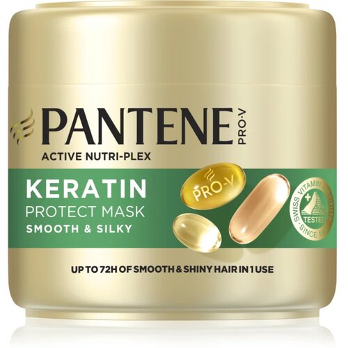 Pantene Pro-V Active Nutri Plex Smooth &amp;amp; Silky maska za sijaj in mehkobo las 300 ml Slike