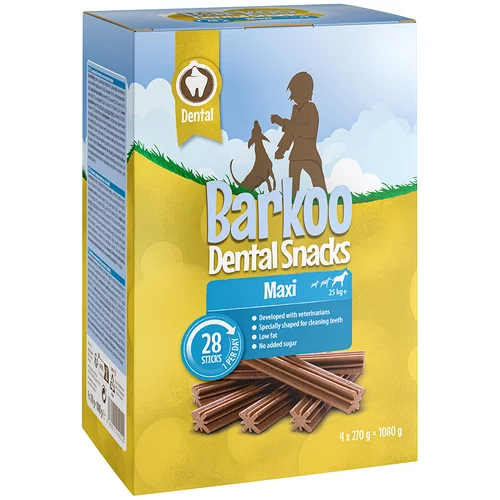 Barkoo Ekonomično pakiranje Dental Snacks - za velike pse (28 komada, 1,08 kg)