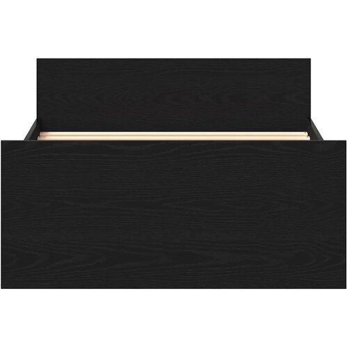  Okvir kreveta bez madraca Crni hrast 100x200 cm Inženirsko drvo - Crni hrast 100 x 200 cm Cene