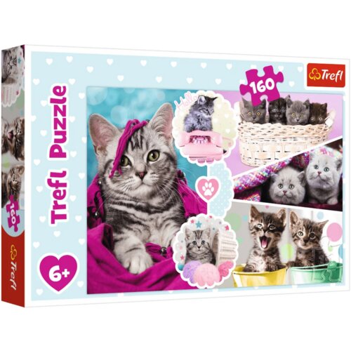 Puzzle 160 pcs. Cute cats Trefl 15371 Slike