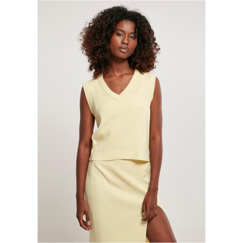UC Ladies Women&amp;#039;s short knitted fabric soft yellow Slike