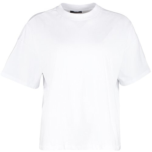 Trendyol Curve Plus Size T-Shirt - White - Oversize Slike