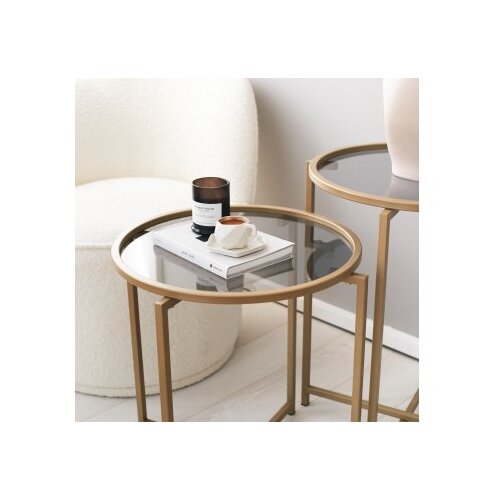 Woody Fashion S406 - gold goldfume coffee table set Slike
