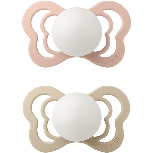 Bibs Couture Glow Silicone Size 2: 6+ months duda Blush / Vanilla 2 kom Cijene