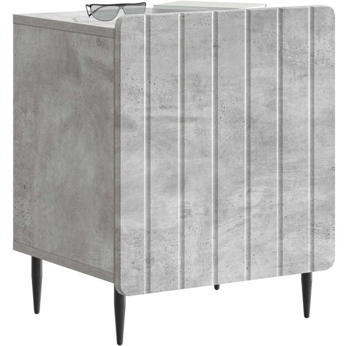  Noćni ormar 2 pcs Betonska siva 43 x 34,5 x 52 cm Slike