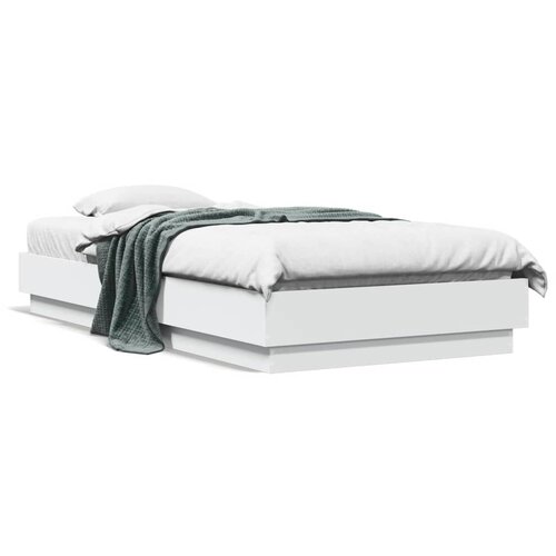 Furnova Posteljni okvir z LED lučkami bel 90x190 cm, (21939955) Slike